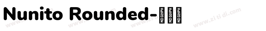 Nunito Rounded字体转换